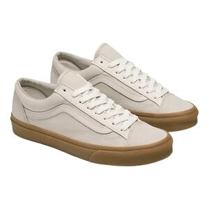 Vans Old Skool Skate Shoe in Oatmeal/Gum